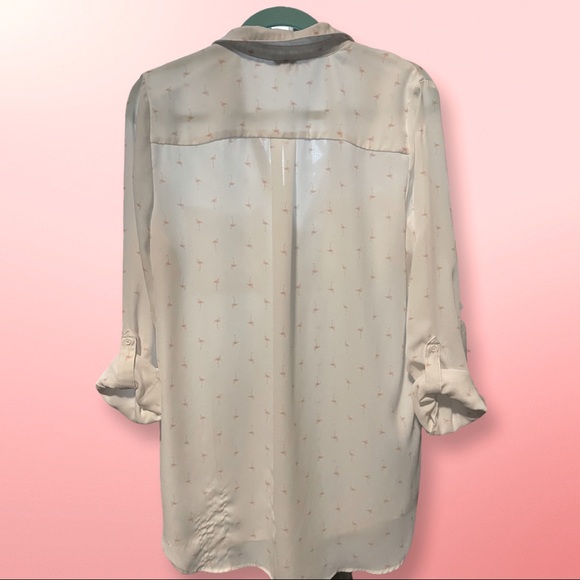 Flamingo Button Up Shirt - Picture 2 of 3
